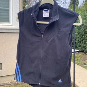 Adidas 2 piece fleece vest and jacket set